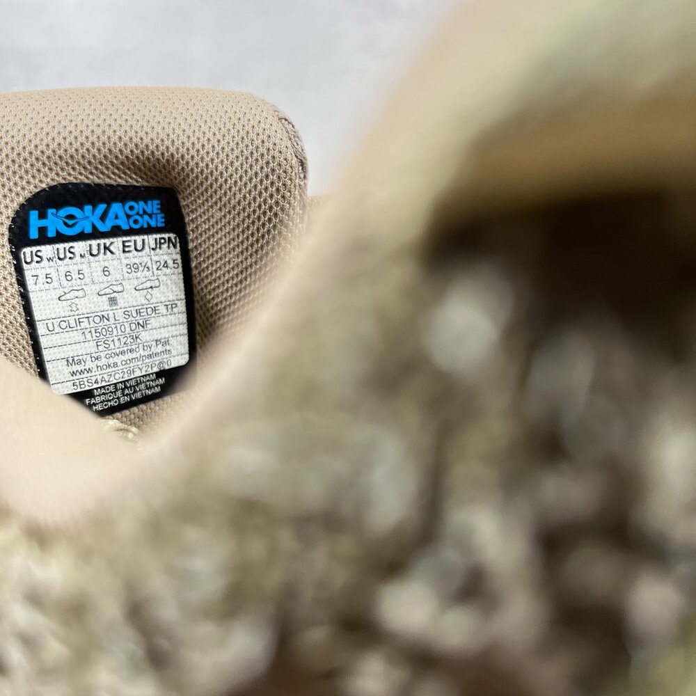 Hoka One One U Clifton L Suede Running Shoes - Women's Size 7.5 - Green - Picture 10 of 10